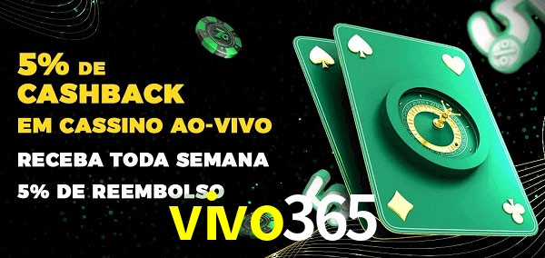 Promoções do cassino ao Vivo vivo365